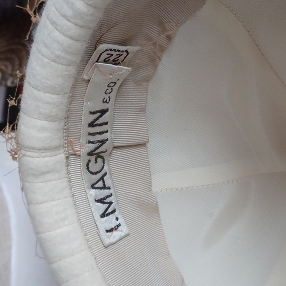 Vintage I. Magnin Felt & netting Hat - Picture 5 of 8